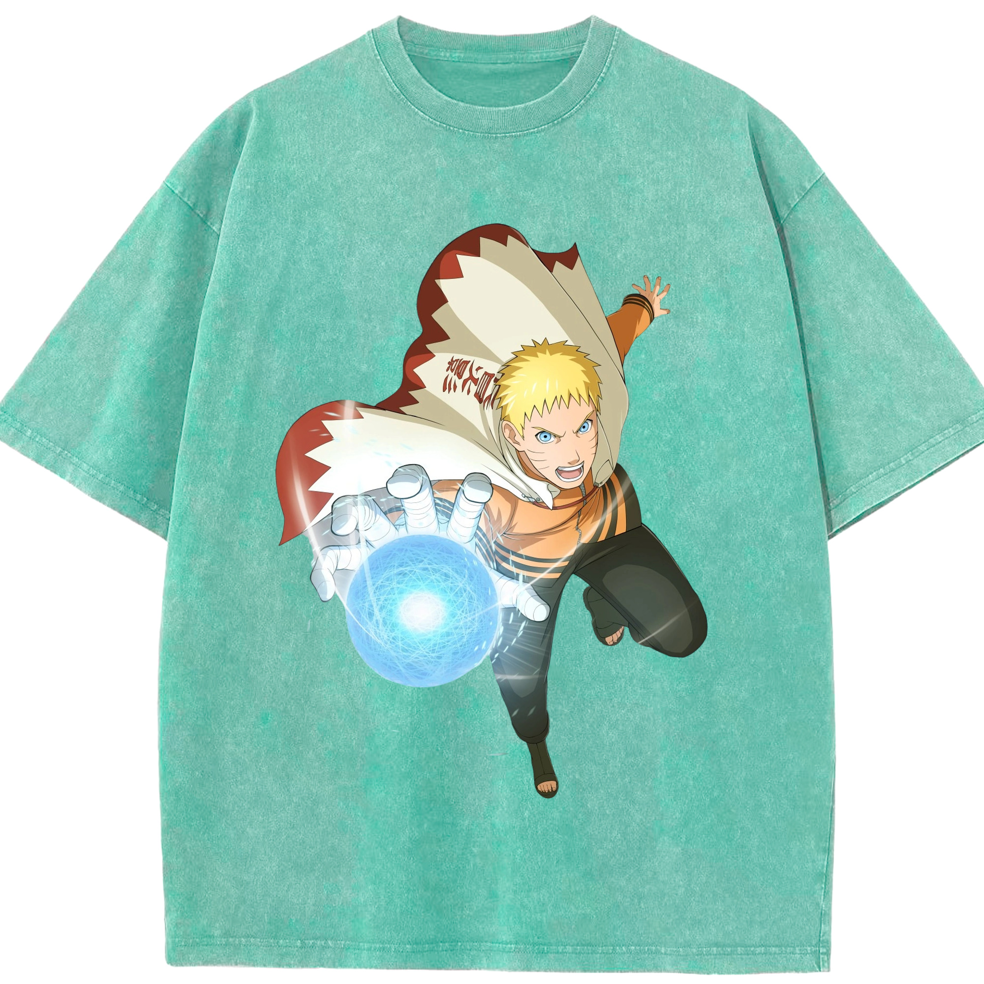 （画像用） NARUTO -ナルト- うずまき ナルト Uzumaki Naruto 綿100% ヴィンテージ風 半袖Tシャツ（フロントプリント）